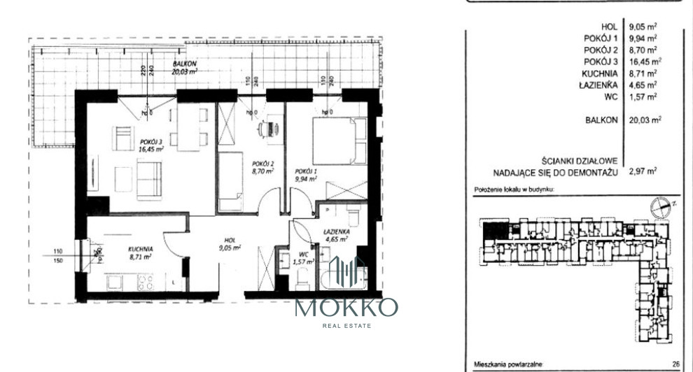 Już Gotowe | Balkon 20m2 | Ładny Widok | SKM Obok